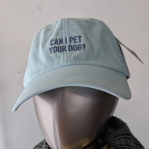 NWT State of Mine brand relaxed fit cotton cap | Can I Pet Your Dog Hat